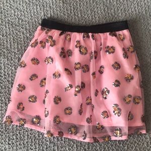 Girls animal print, sequined tutu